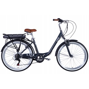 Велосипед з електроприводом 26" ST Dorozhnik eLUX Vbr FR рама-17" 36B 13А*г 500Вт темно-сірий YS 7676 2026 Фото №1
